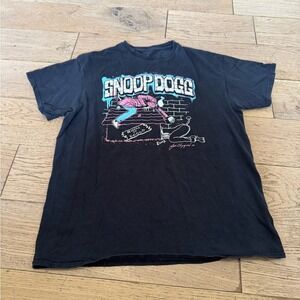 Snoop Dogg Joe Cool Doggystyle Graphic T-Shirt LRG‎ Black Hip Hop Rap Tee (1052)